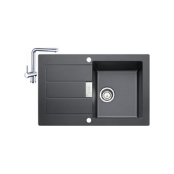 Zlewozmywak Franke SID 611-78 czarna + bateria  FN 0147